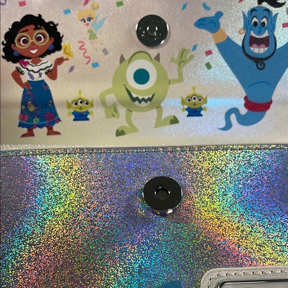 Disney 100th Anniversary Silver and White Scalloped Backpack - Picture 4 of 5